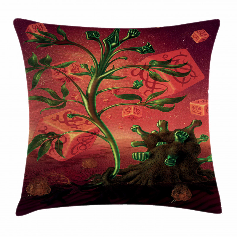 Trippy Surreal Cubes Pillow Cover