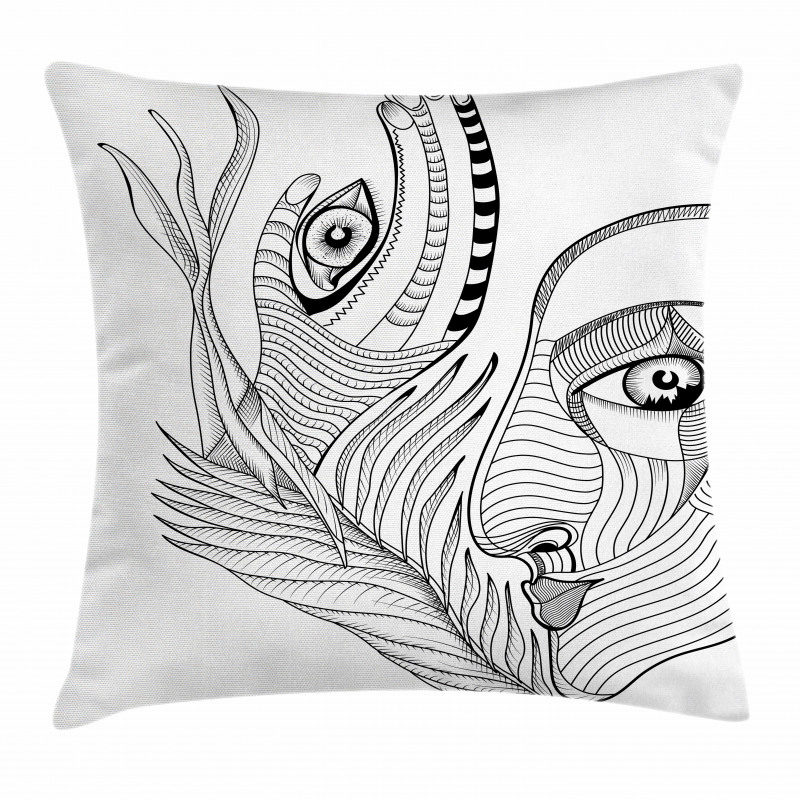 Trippy Abstract Pillow Cover