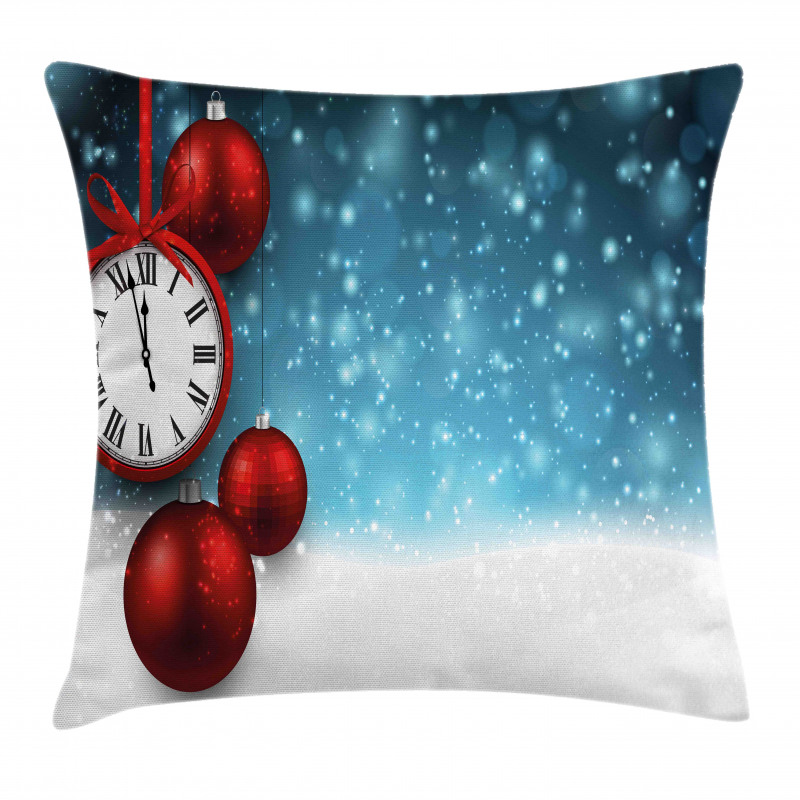 Vintage New Year Balls Pillow Cover