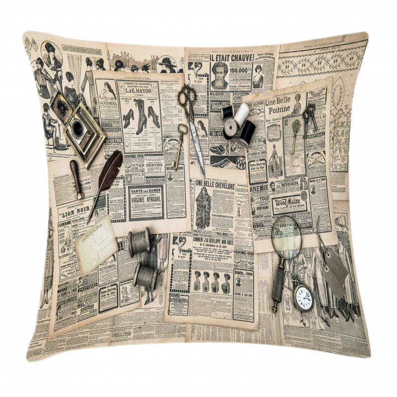 Old Fashion Design Pillow Cover