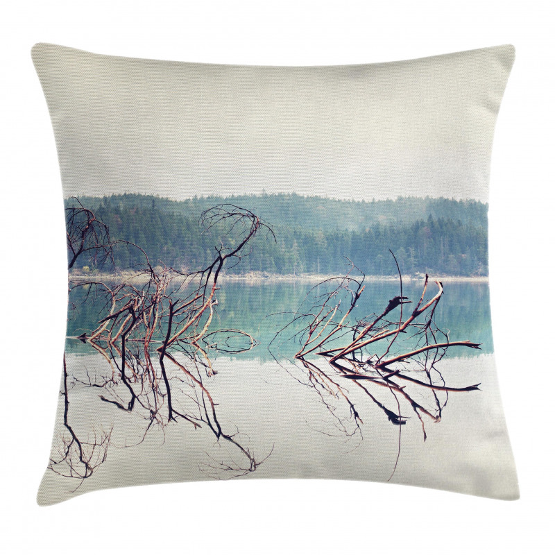 Fallen Tree in Beach Pillow Cover