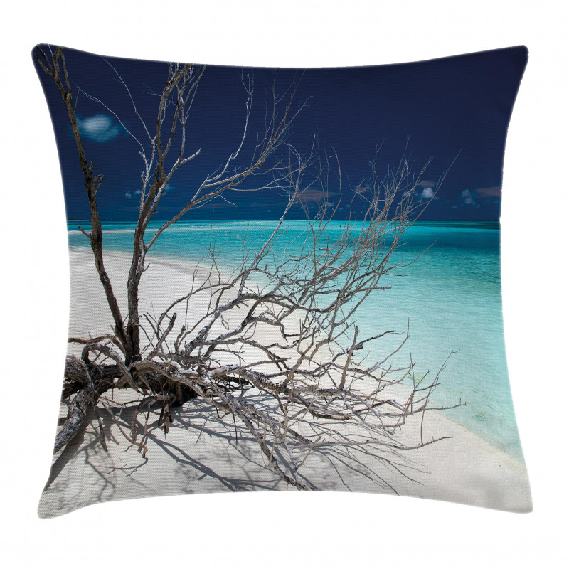 Seascape Theme Driftwood Pillow Cover