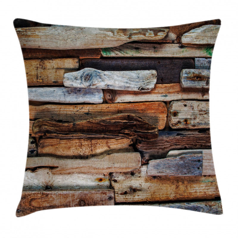 Knotty Planks Vintage Pillow Cover
