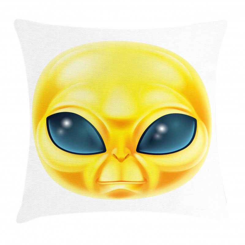 Alien Space Smiley Face Pillow Cover