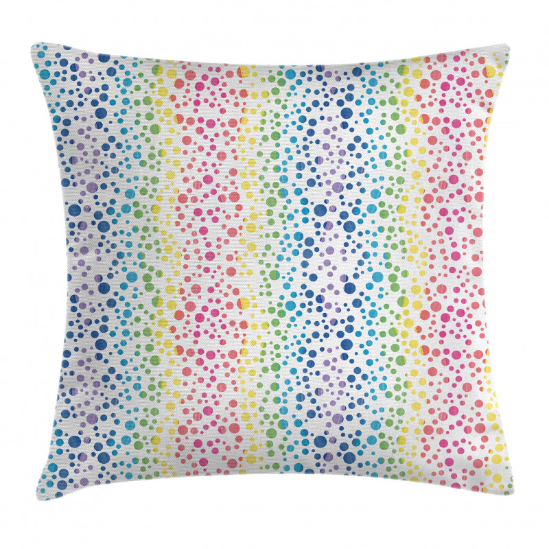 Circles in Wavy Shape Pillow Cover