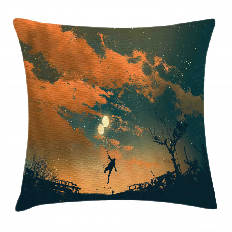 Starry Night Sky Fun Pillow Cover