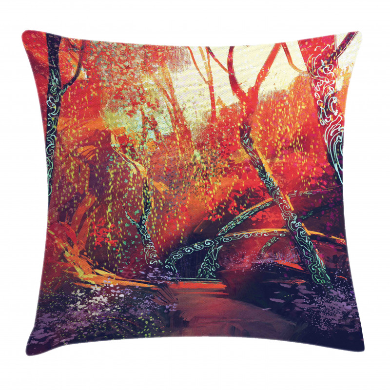 Autumn Fall Scenery Pillow Cover