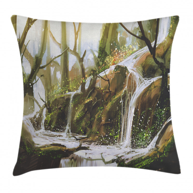 Secret Paradise Paint Pillow Cover