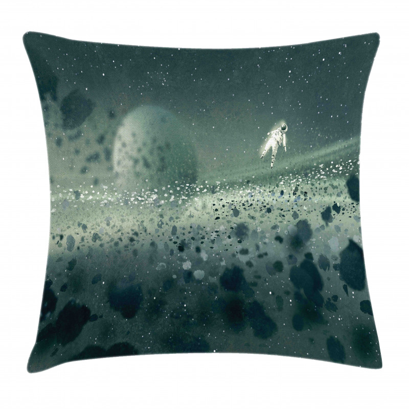 Moon Astronaut Pillow Cover