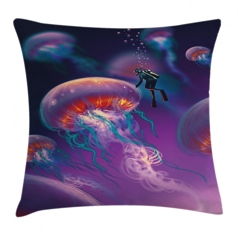Jellyfish Pillow Cover