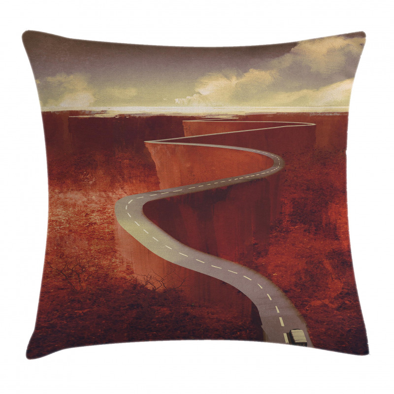 Windy Road Clouds Pillow Cover