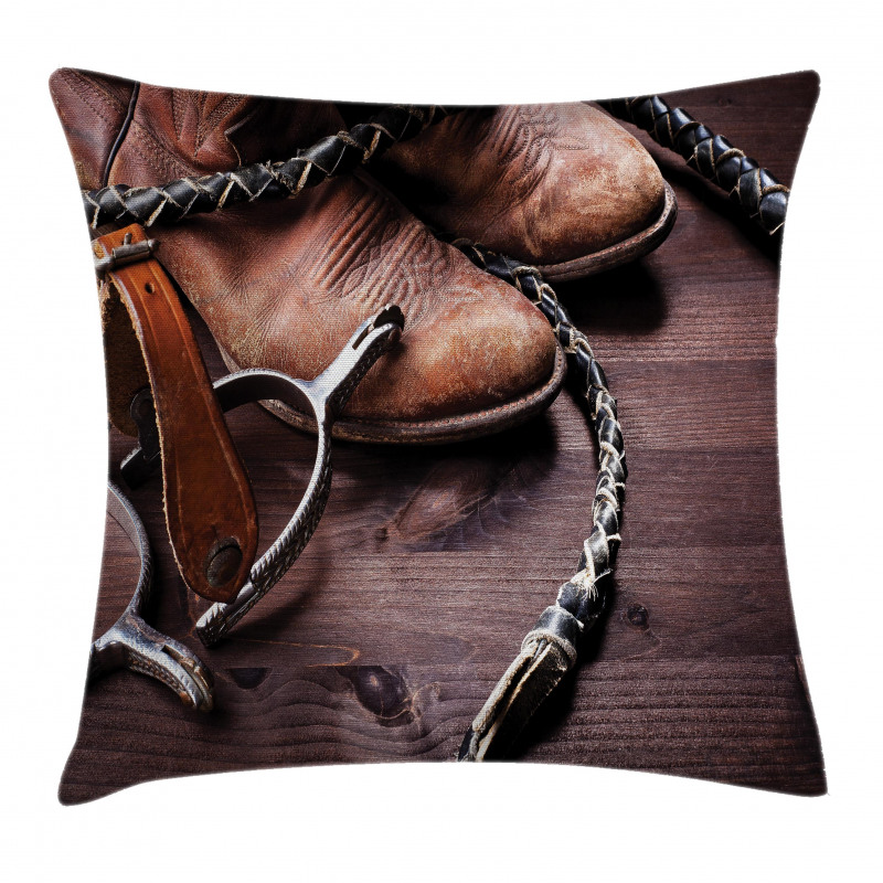 Rustic Rodeo Cowboy Pillow Cover