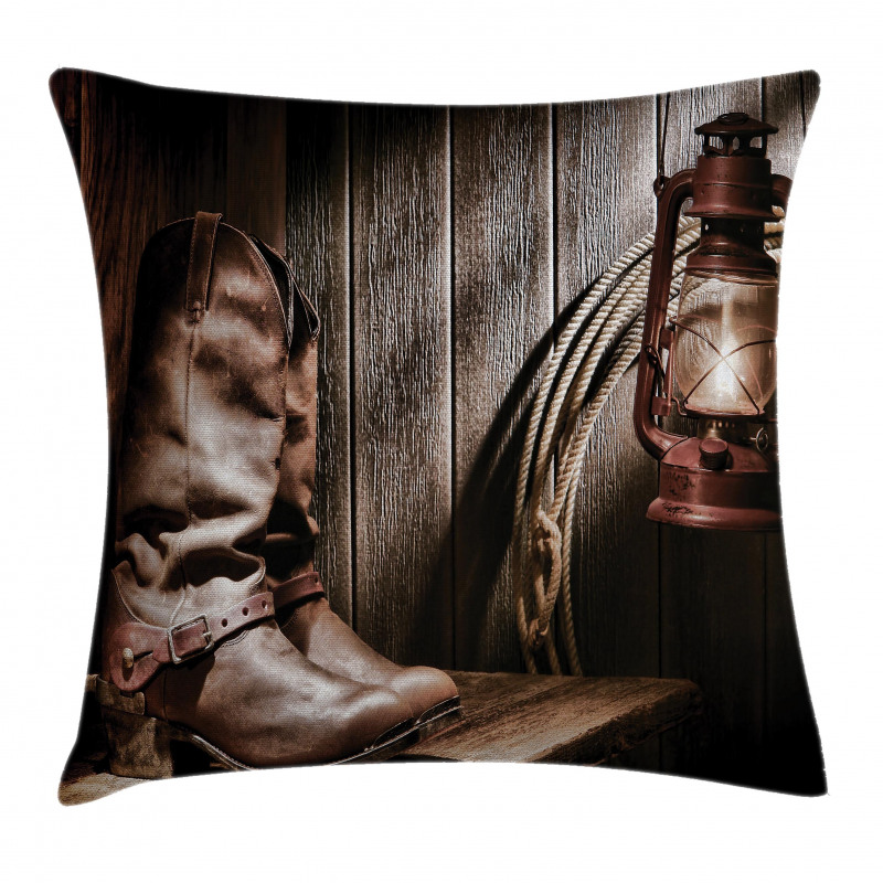 Vintage Cowboys Bench Pillow Cover