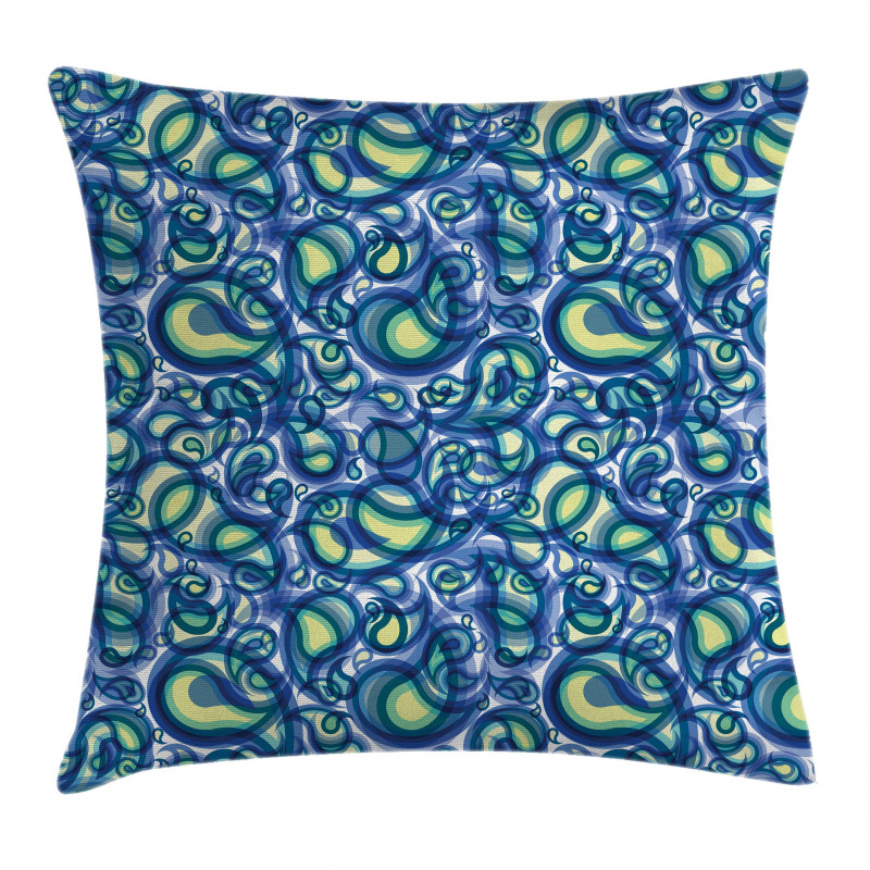 Raindrops Inspired Artwork Pillow Cover