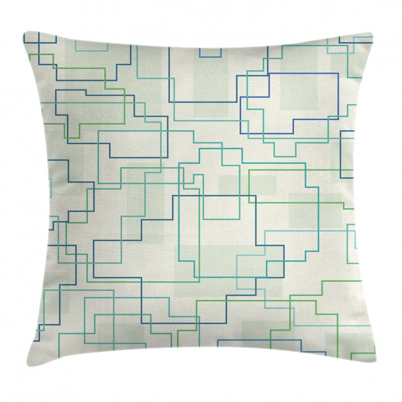 Future Town Design Pillow Cover