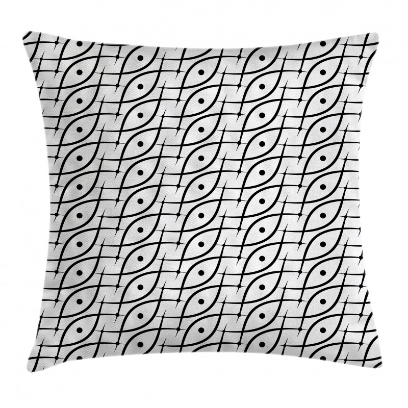 Trippy Leaf Spots Pillow Cover