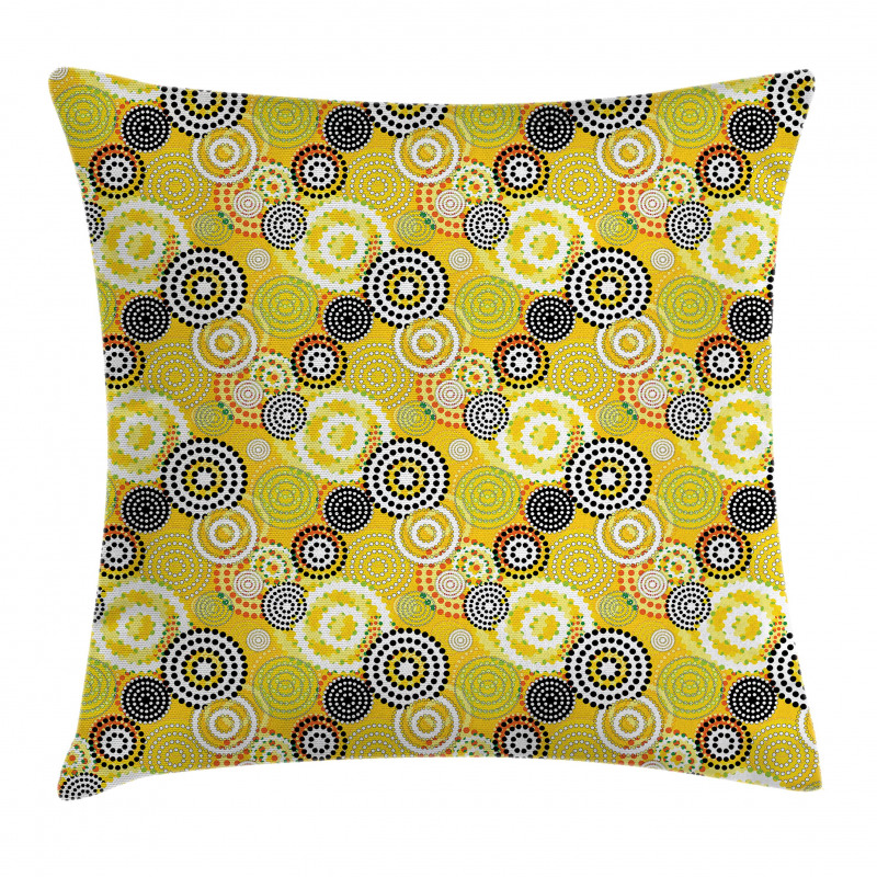 Psychedelic Rings Pillow Cover