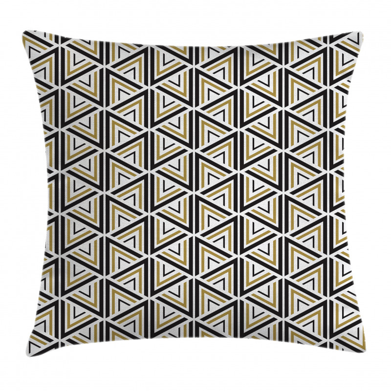 Triangle Shaped Lines Pillow Cover
