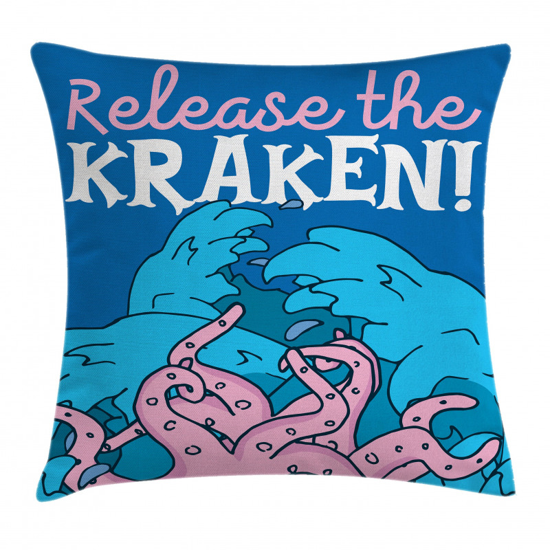 Kraken Motivation Words Pillow Cover