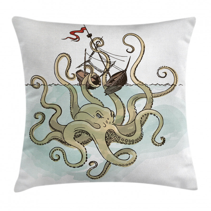 Pirate Ship Greek Myth Pillow Cover