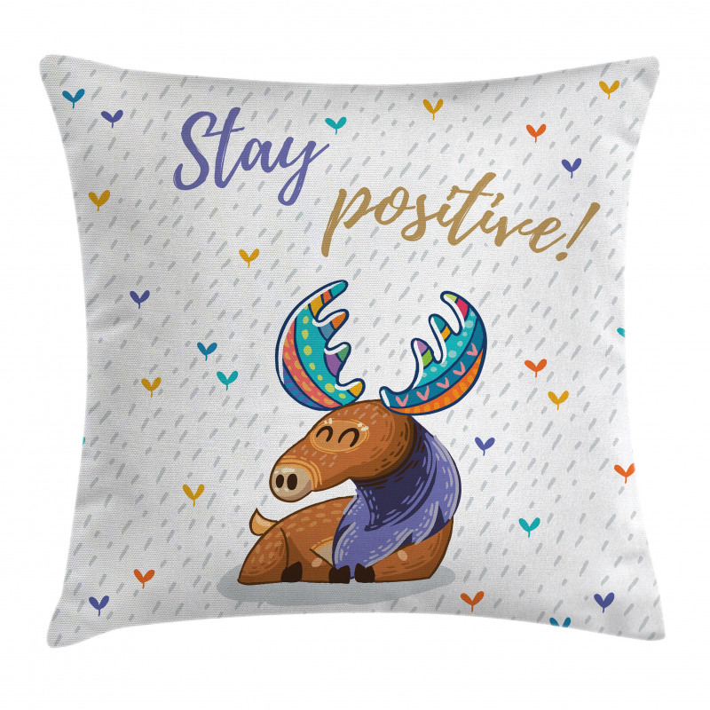 Inspirational Rain Heart Pillow Cover