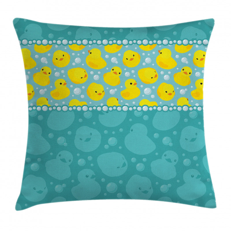 Fun Aqua Bubbles Pillow Cover