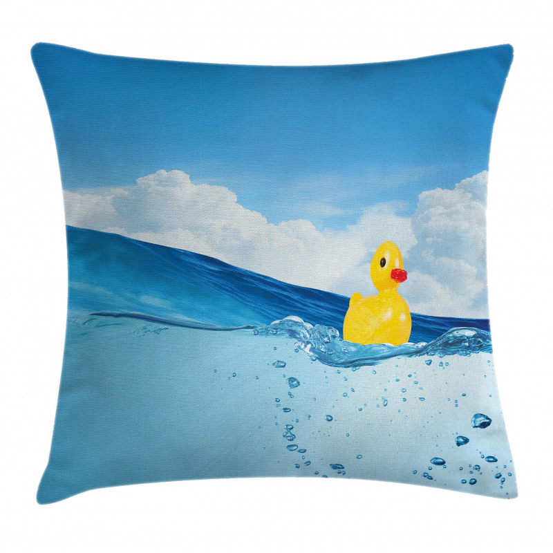 Swimming in Pool Pillow Cover