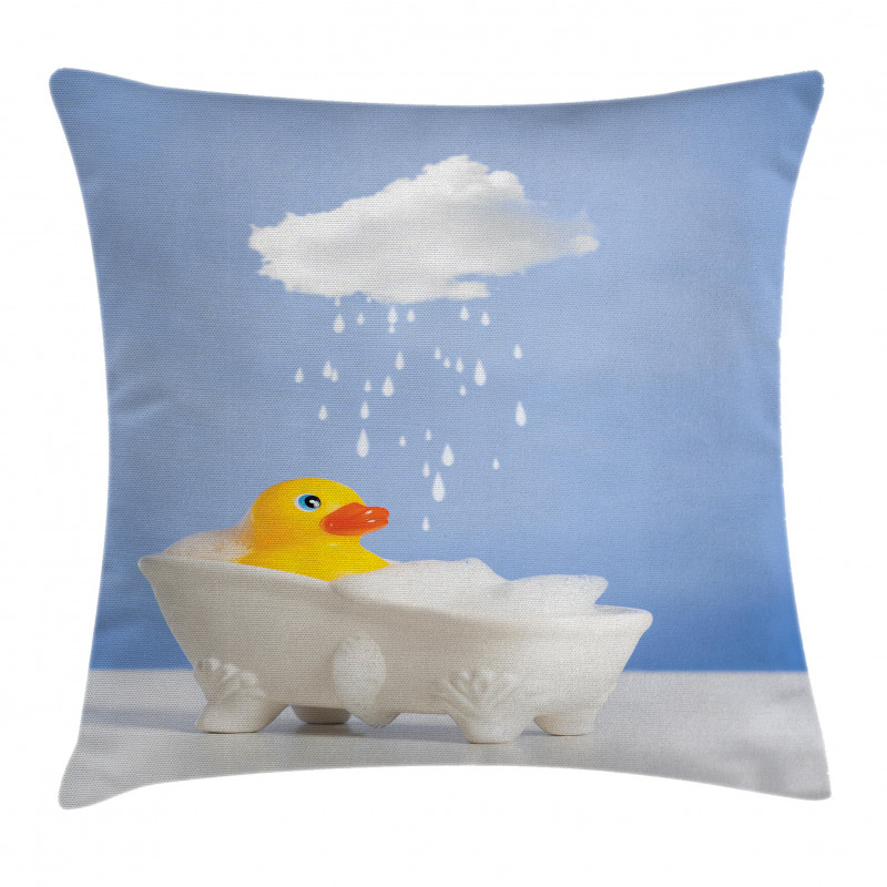 Duck Taking Bath Pillow Cover