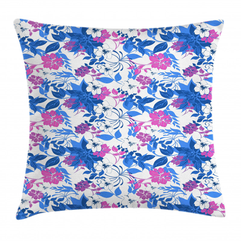 Exotic Spring Pattern Flowers Pillow Cover