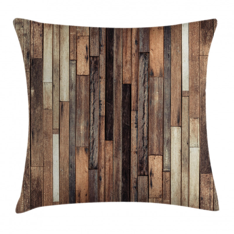 Old Floor Rustic Style Pillow Cover