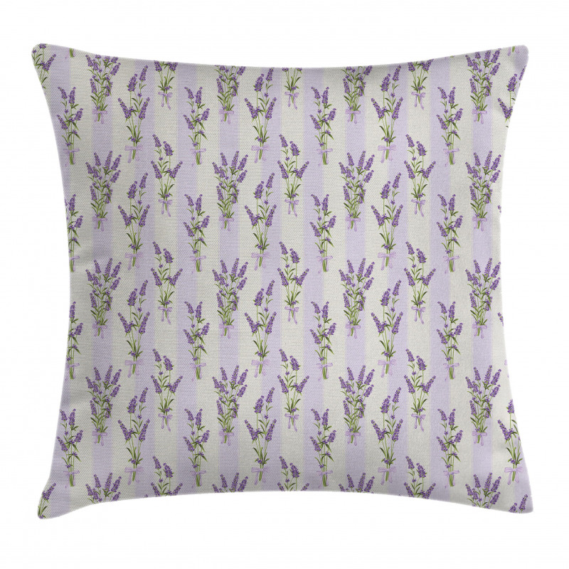 Stripes and Flowers Pillow Cover