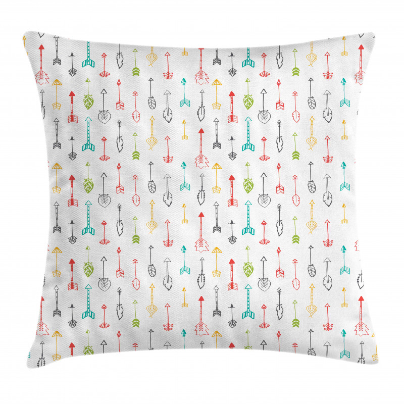 Feathers Motifs Pillow Cover
