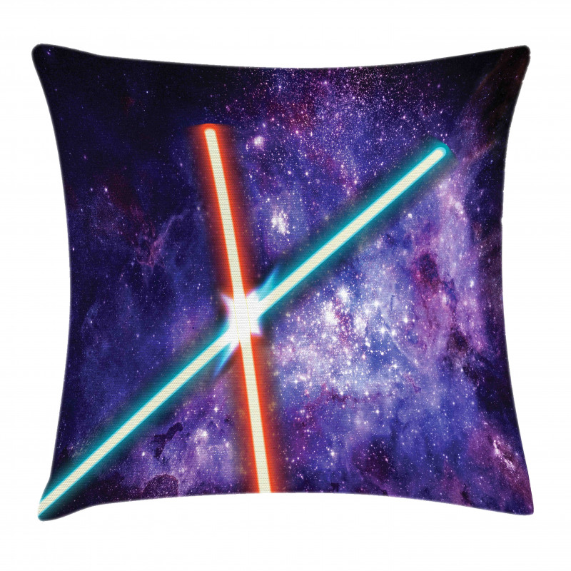 Space Clash Pillow Cover