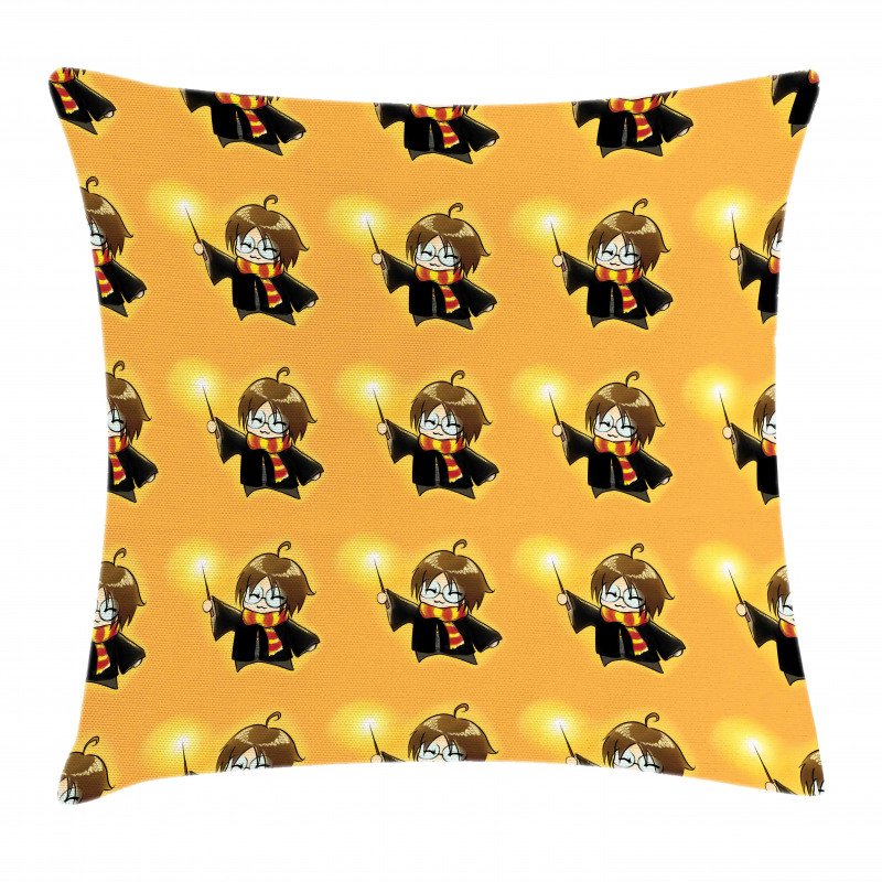 Cartoon Costume and Wand Pillow Cover