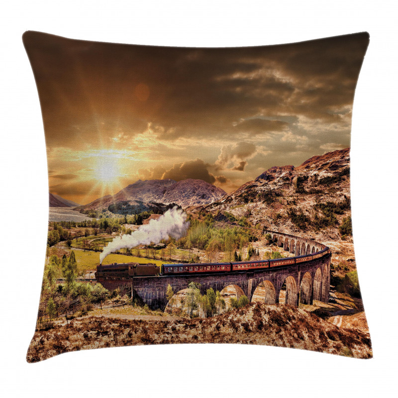 Famous Train Station Pillow Cover