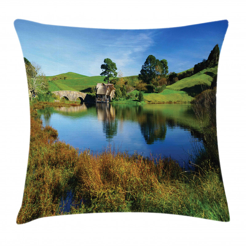 Hobbit Land Village House Pillow Cover
