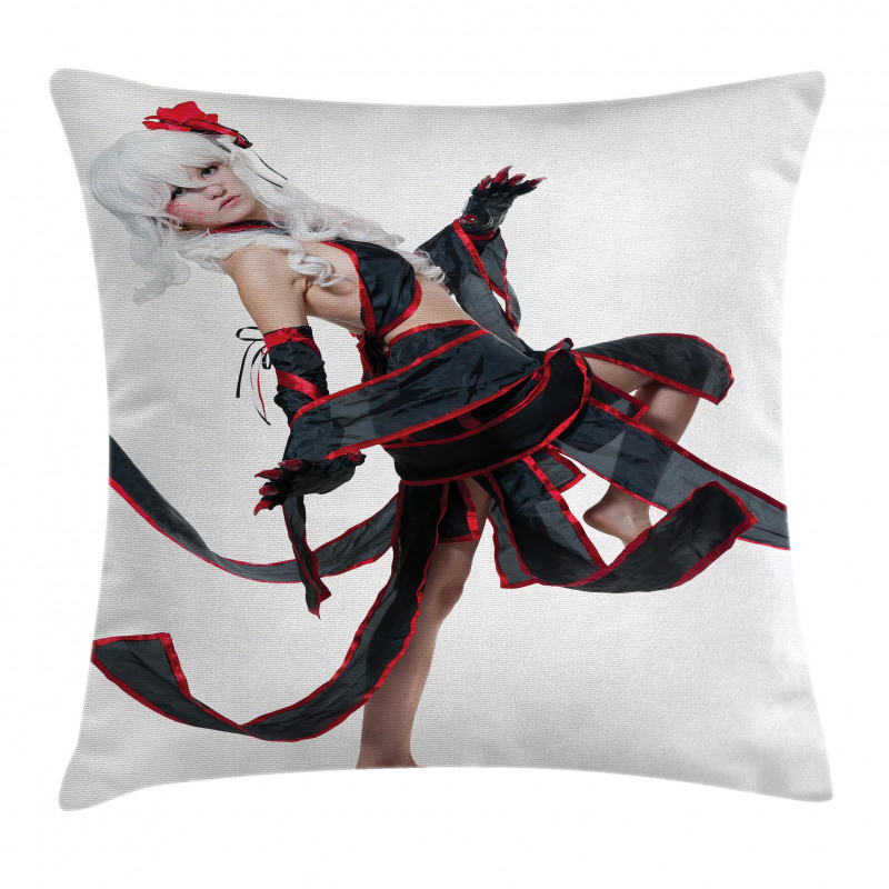 Warrior Style Girl Pillow Cover