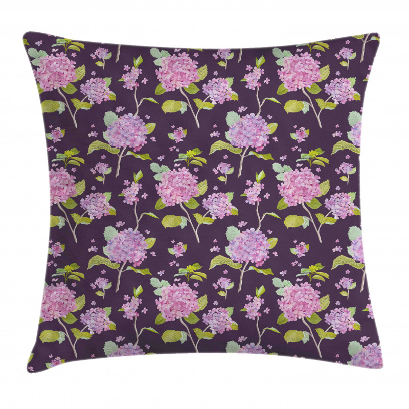 Tender Toned Hydrangea Flower Pillow Cover