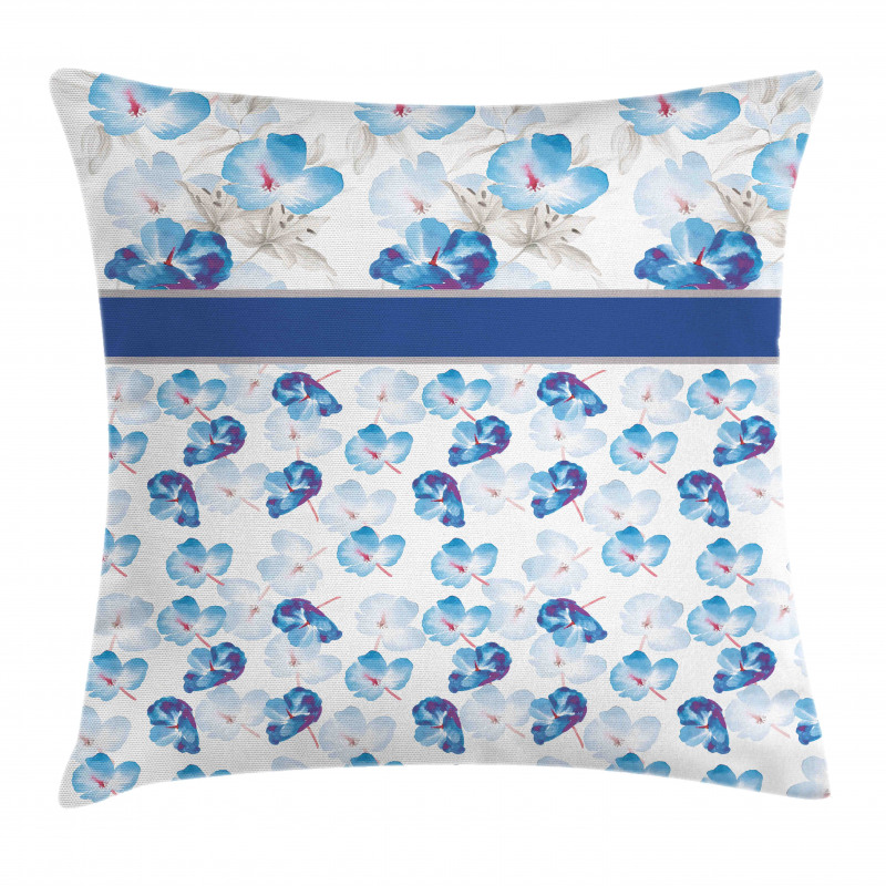 Watercolor Art Tropical Petals Pillow Cover