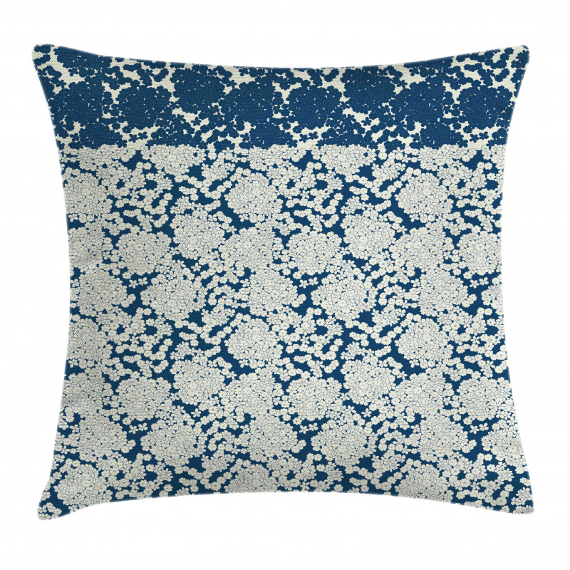 Monochrome Ditsy Petals Art Pillow Cover