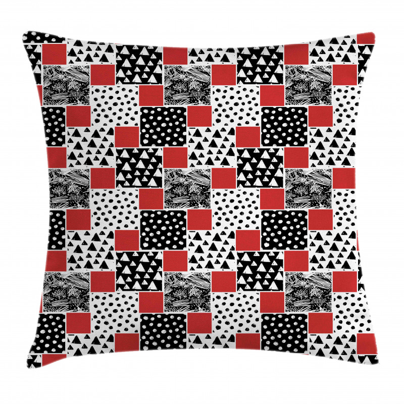 Modern Squares and Spots Pillow Cover