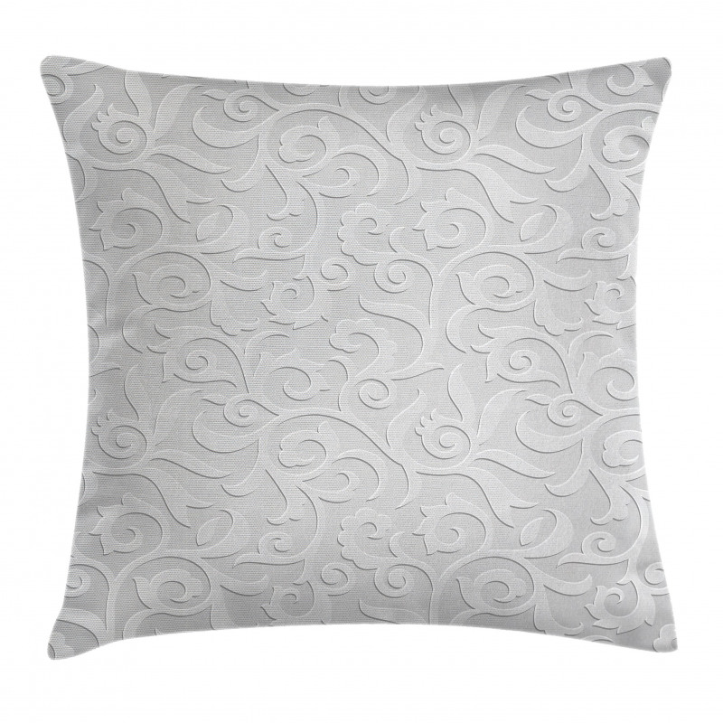 Abstract Curly Leaves Pillow Cover