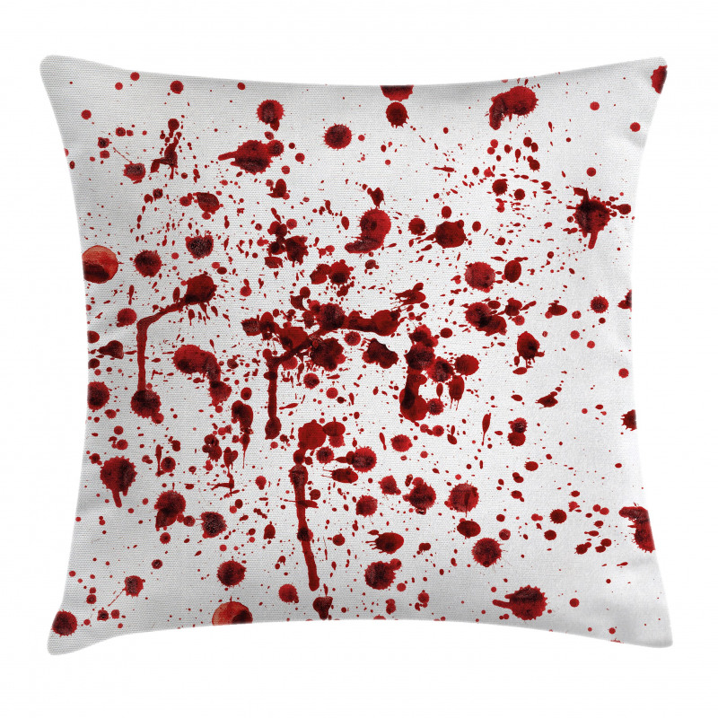 Splashes of Blood Scary Pillow Cover