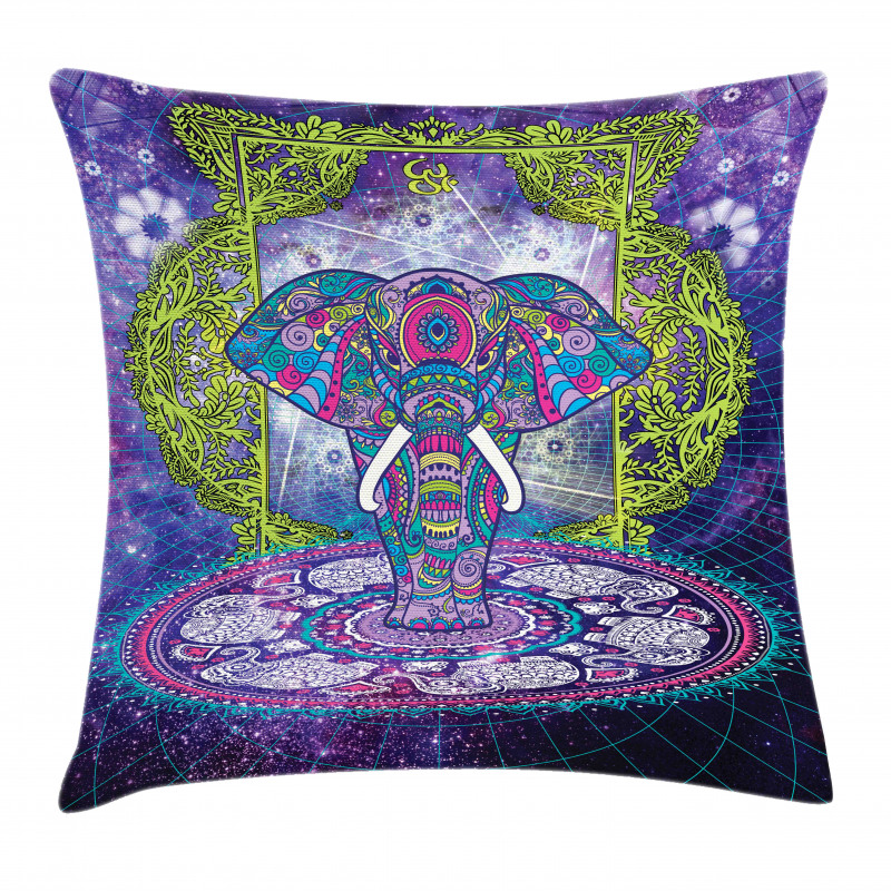 Mandala Out Space Image Pillow Cover