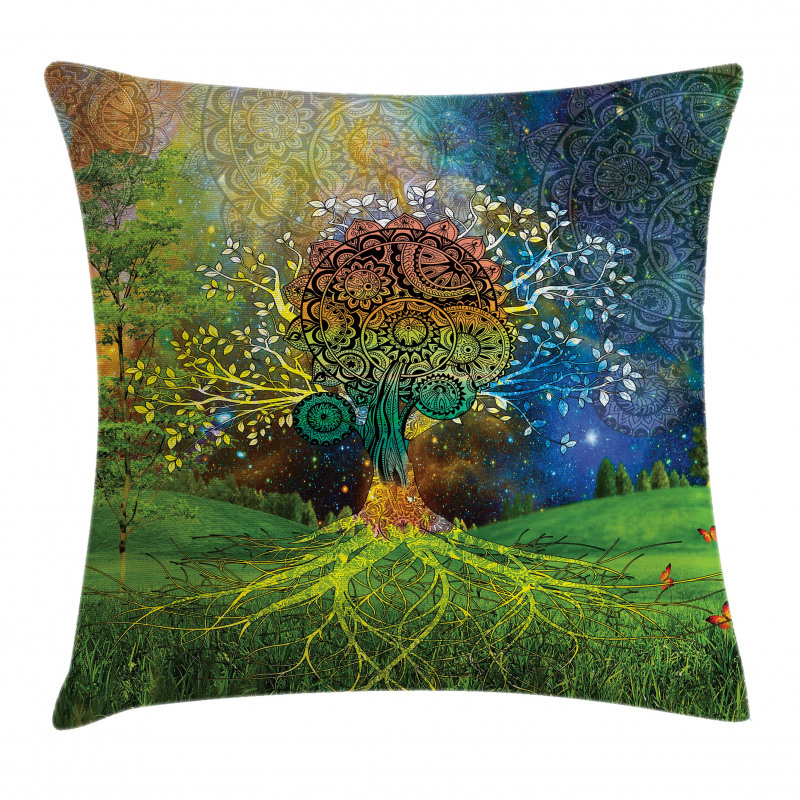 Mother Earth Theme Pillow Cover