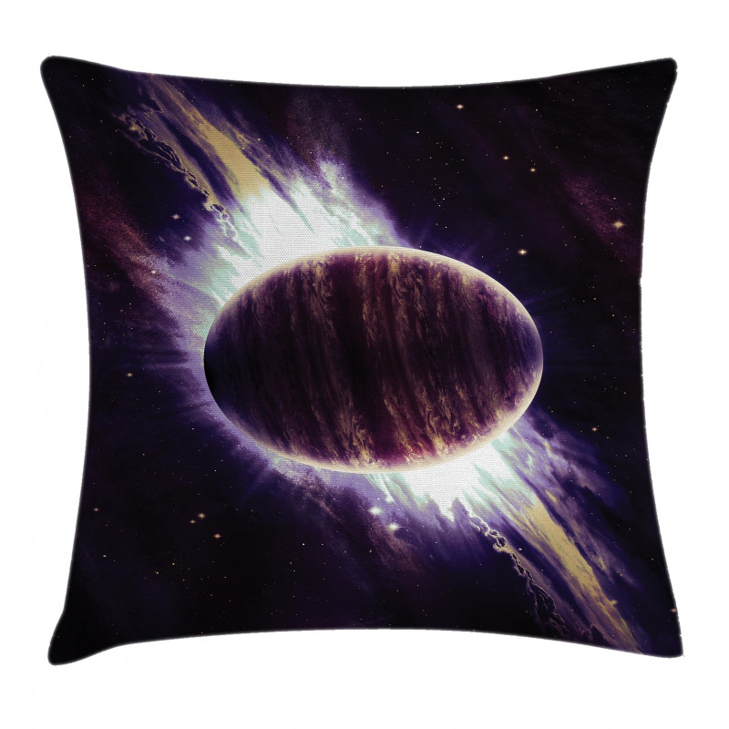 Trippy Planet Cosmos Pillow Cover