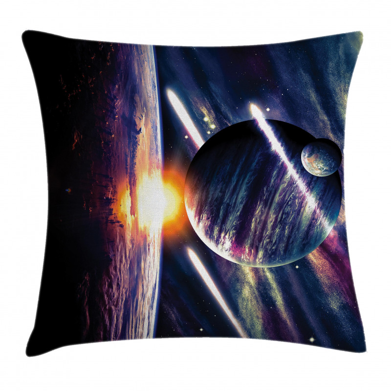 Planet Earth Stardust Pillow Cover