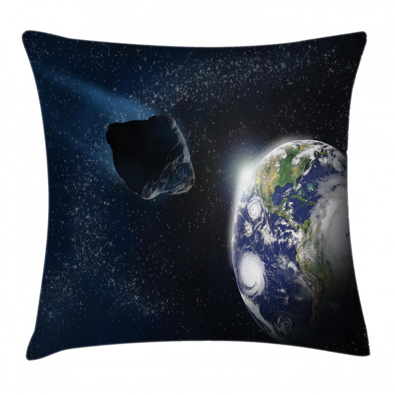 Asteroid Rocky Space Pillow Cover