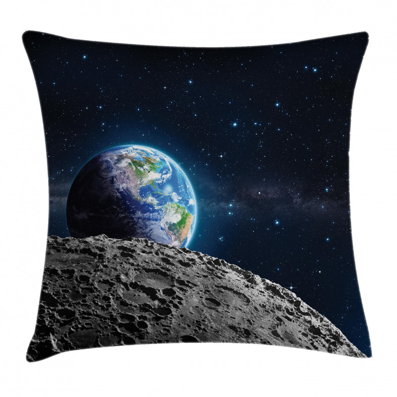 Moon Surface Luna Design Pillow Cover