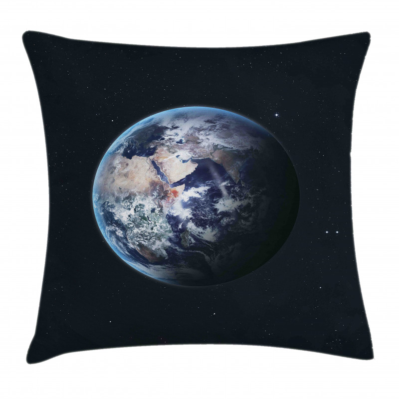 Planet Outer Space Scene Pillow Cover